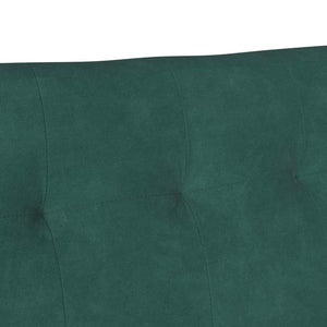 Chesterfield Bank Dunkelgrün Samt 112 cm