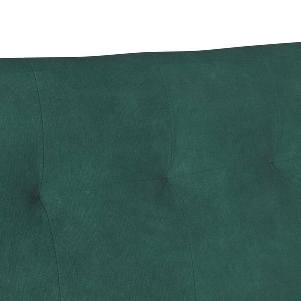 Chesterfield Bank Dunkelgrün Samt 112 cm
