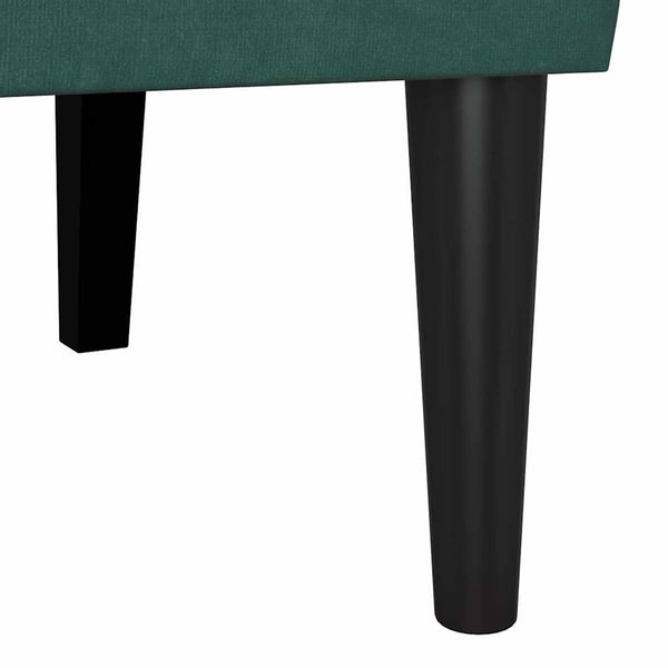 Chesterfield Bank Dunkelgrün Samt 112 cm