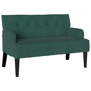 Chesterfield Bank Dunkelgrün Samt 112 cm