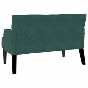 Chesterfield Bank Dunkelgrün Samt 112 cm