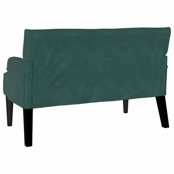 Chesterfield Bank Dunkelgrün Samt 112 cm