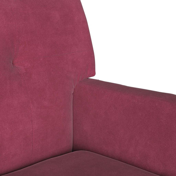 Chesterfield Bank Weinrot Samt 112 cm