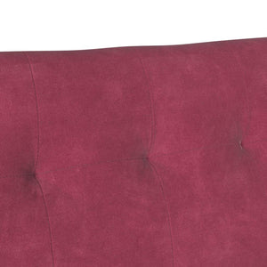 Chesterfield Bank Weinrot Samt 112 cm