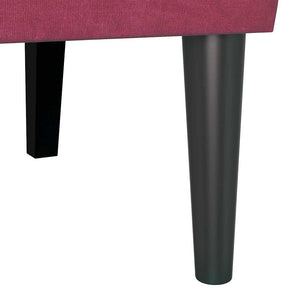 Chesterfield Bank Weinrot Samt 112 cm