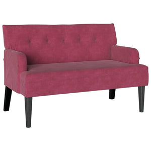 Chesterfield Bank Weinrot Samt 112 cm