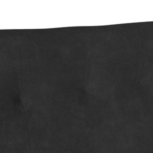 Schwarze Chesterfield Samtbank, 112 cm