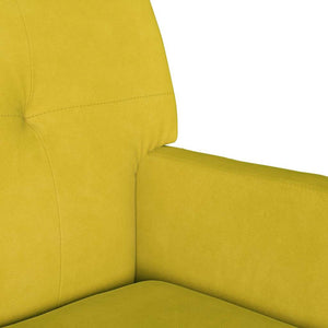 Gelbe Chesterfield Samtbank 112 cm