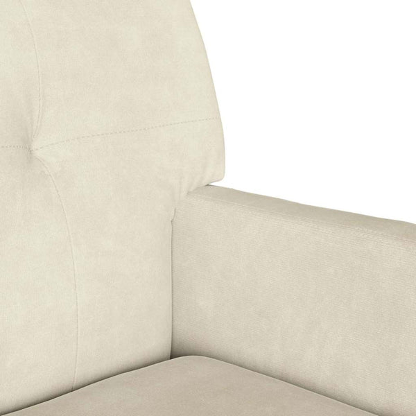 Chesterfield Bank Creme Samt 112 cm