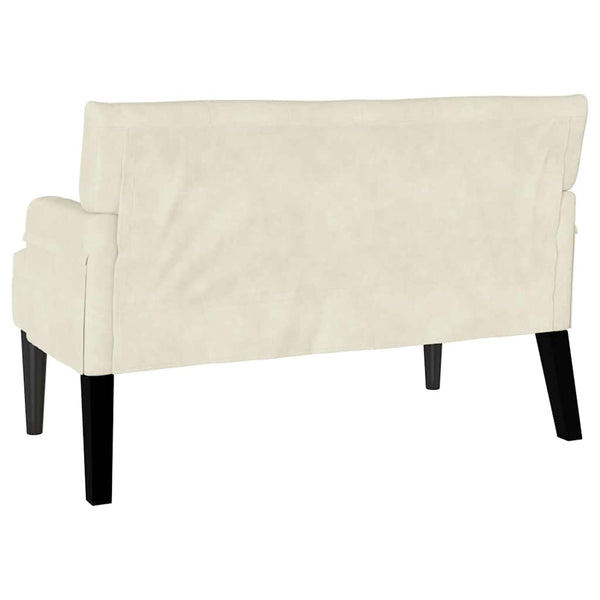 Chesterfield Bank Creme Samt 112 cm