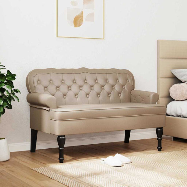 Chesterfield Bank Cappuccino Kunstleder