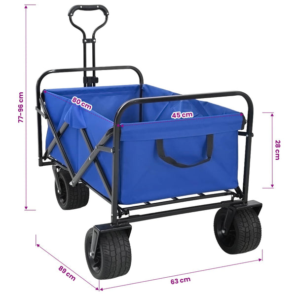 Faltbarer Handwagen Blau