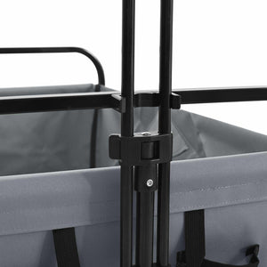 Klappbarer Handwagen Grau 89x62x96cm