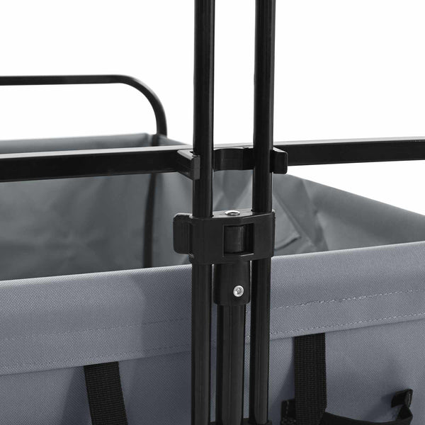Klappbarer Handwagen Grau 89x62x96cm