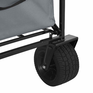 Klappbarer Handwagen Grau 89x62x96cm