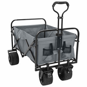 Klappbarer Handwagen Grau 89x62x96cm