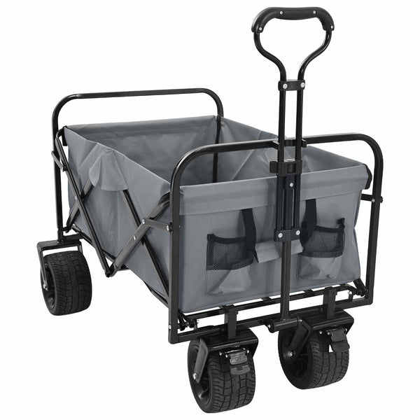 Klappbarer Handwagen Grau 89x62x96cm