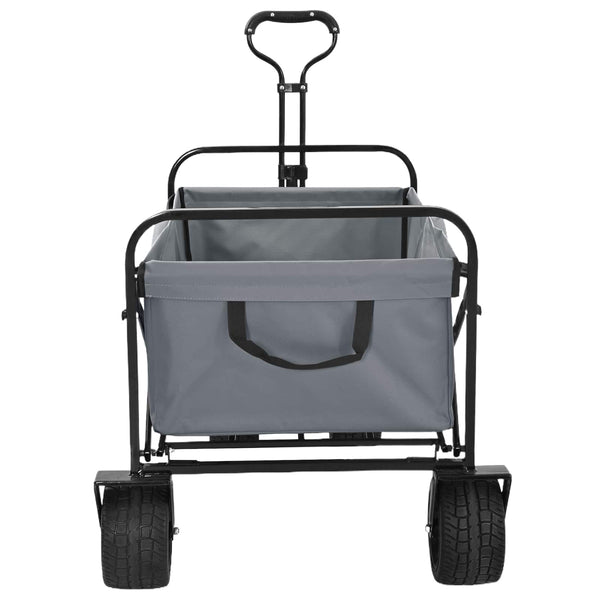 Klappbarer Handwagen Grau 89x62x96cm