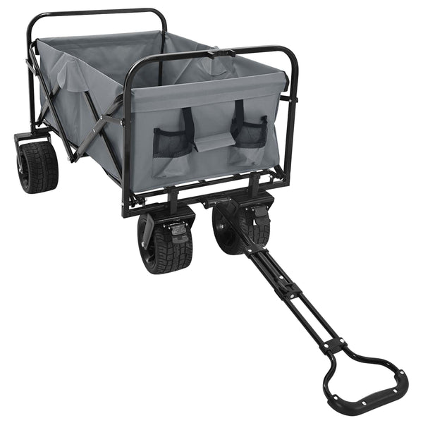 Klappbarer Handwagen Grau 89x62x96cm