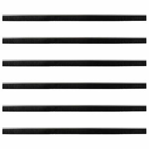 Türbürstendichtungen Silber 100 cm - 6er Set