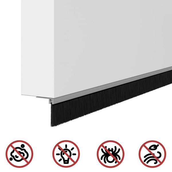 Türbürstendichtungen Silber 100 cm - 6er Set