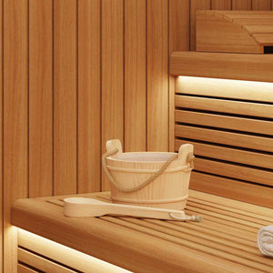 Sauna Eimer Set mit Schöpfkelle