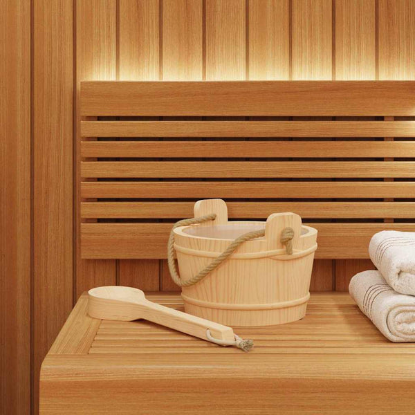 Sauna Eimer Set mit Schöpfkelle