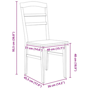 Esszimmerstühle 2er Set Weiß
