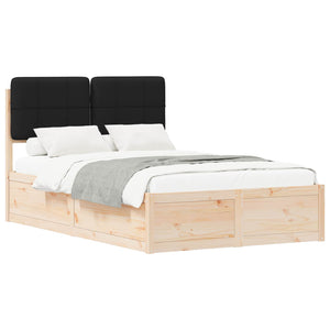 Bettgestell 120x190 cm mit gepolstertem Kopfteil