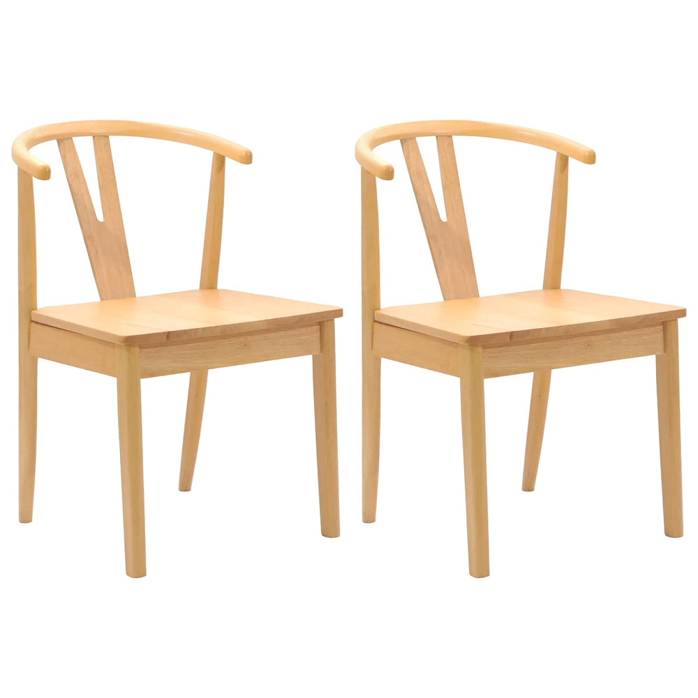 Esszimmerstühle 2er Set Naturholz