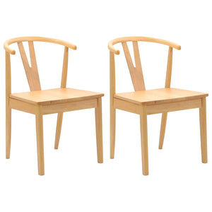 Esszimmerstühle 2er Set Naturholz