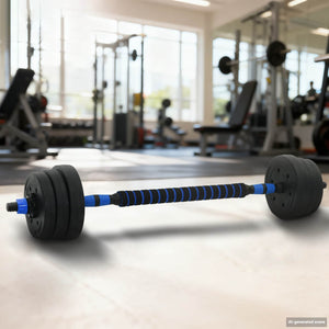 2-in-1 Hantelset 20kg Schwarz/Blau