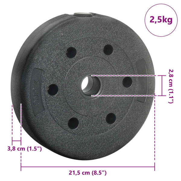 Gewichtsscheiben Set 10 kg, 4 Stück
