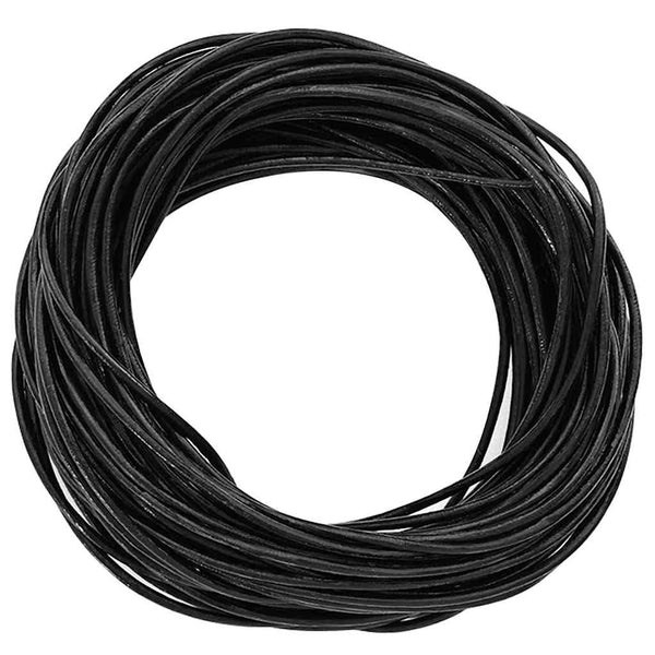 Schwarze Lederschnur Ø1,5 mm x 10 m