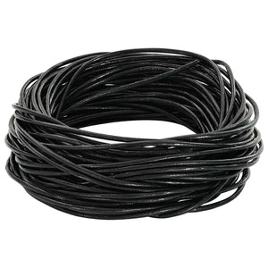 Schwarze Lederschnur Ø1,5 mm, 50 m