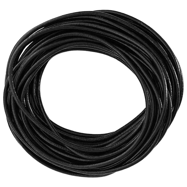 Schwarze Lederschnur Ø2,5 mm x 50 m