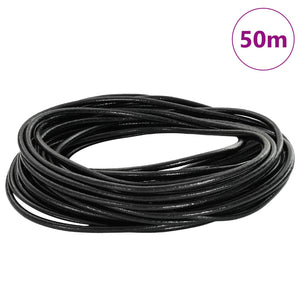 Schwarze Lederschnur Ø2,5 mm x 50 m