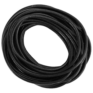 Schwarze Lederschnur Ø5 mm x 5 m