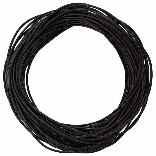 Dunkelbraune Lederschnur Ø1 mm, 10 m