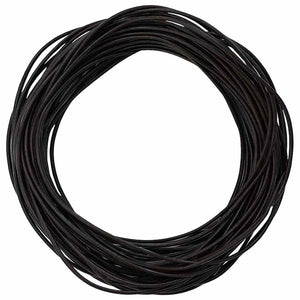 Dunkelbraune Lederschnur, Ø1 mm, 50 m