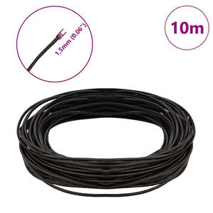 Dunkelbraune Lederschnur, Ø1,5 mm, 10 m