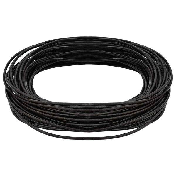 Dunkelbraune Lederschnur Ø2mm x 5m