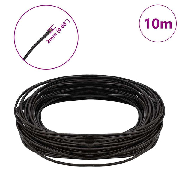 Dunkelbraune Lederschnur - 2mm x 10m