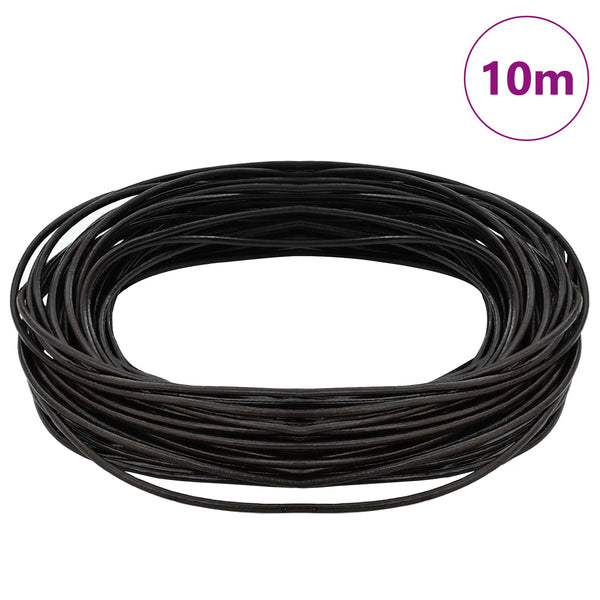 Dunkelbraune Lederschnur - 2mm x 10m