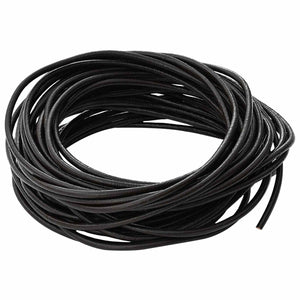 Dunkelbraune Lederschnur, Ø3 mm, 10 m