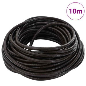Dunkelbraune Lederschnur – 4 mm x 10 m