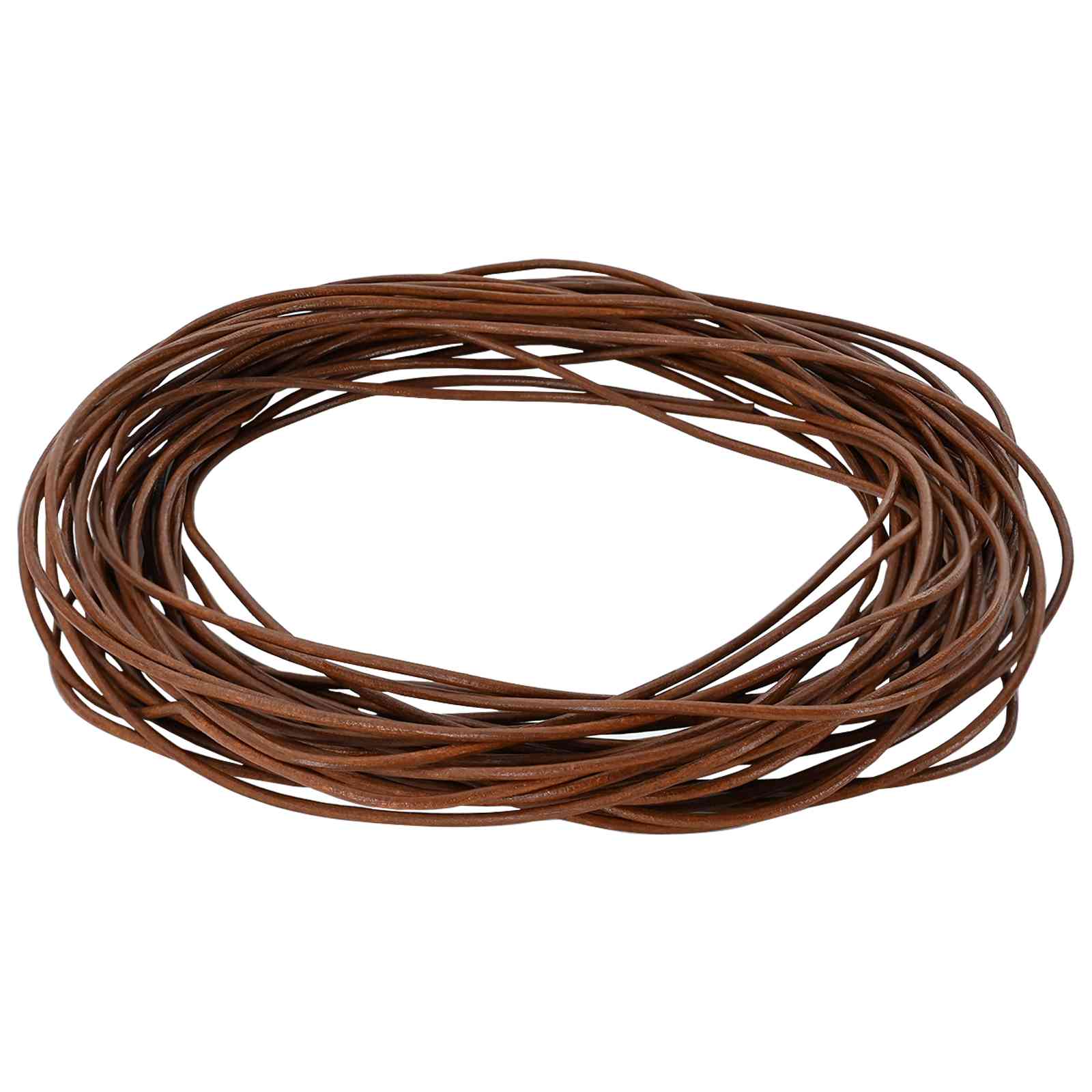 Hellbraune Lederschnur - Ø 1 mm, 10 m