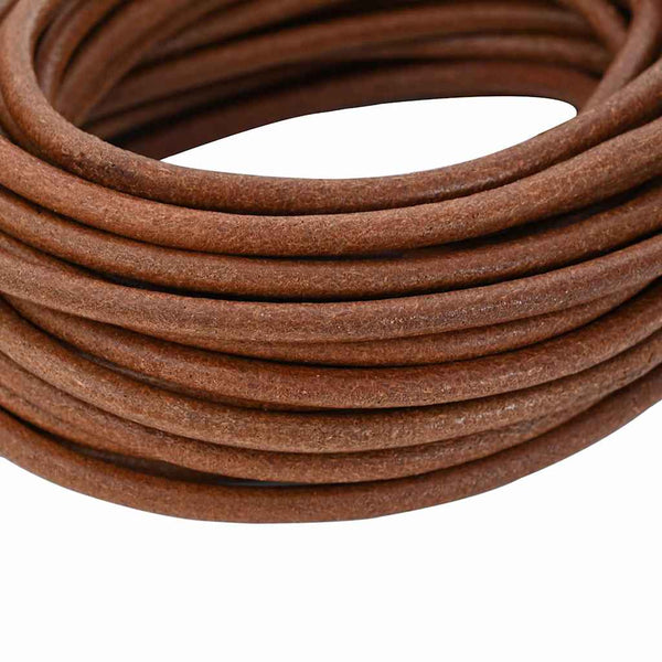 Leder Schnur Hellbraun Ø4 mm x 10 m