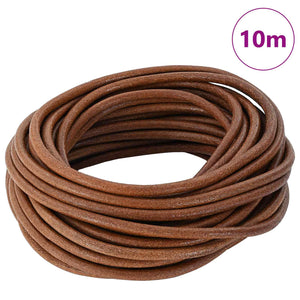 Leder Schnur Hellbraun, 5 mm x 10 m