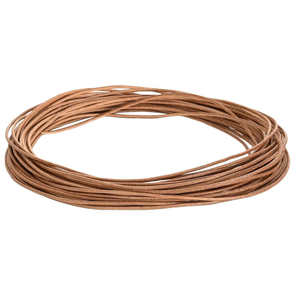 Braune Lederschnur Ø1mm, 50m